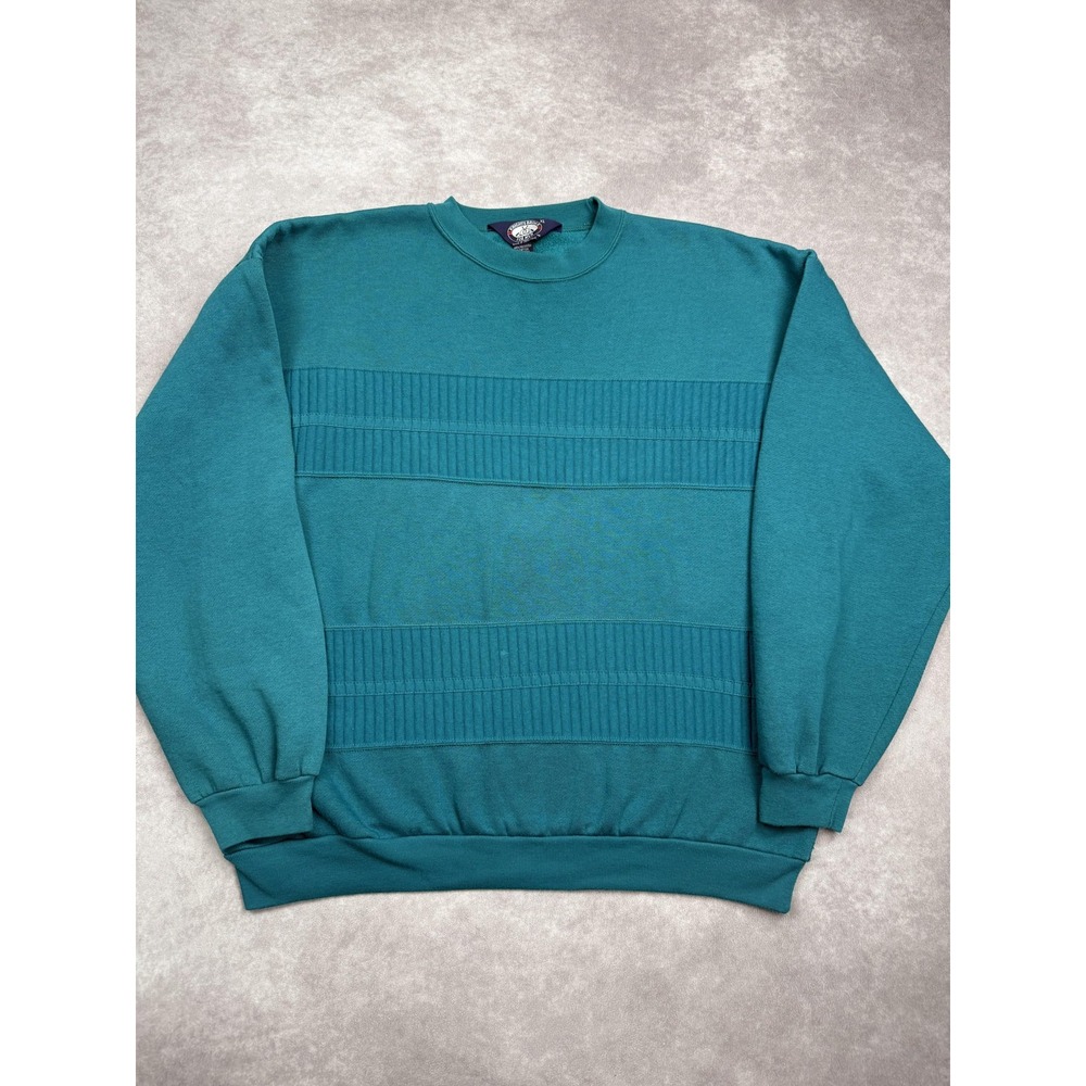 Vintage Knights Bridge Sweater Mens XL Crewneck‎ Ribbed Pullover 90s Hong Kong